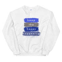 KEEP THE HAPPY HAPPENING Unisex Sweatshirt BLUES