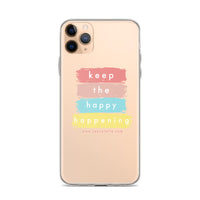 JENNY TALIA KEEP THE HAPPY HAPPENING iPhone Case